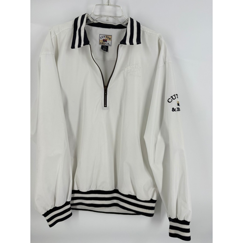 Cutter & Buck White and Black Jacket